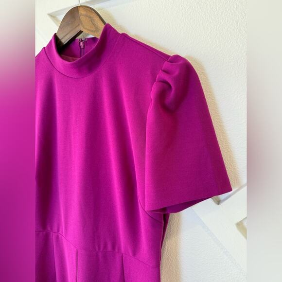 NWT Alexia Admor Willow Wide Leg Short Sleeve Jumpsuit in Magenta Size Small - Picture 3 of 12